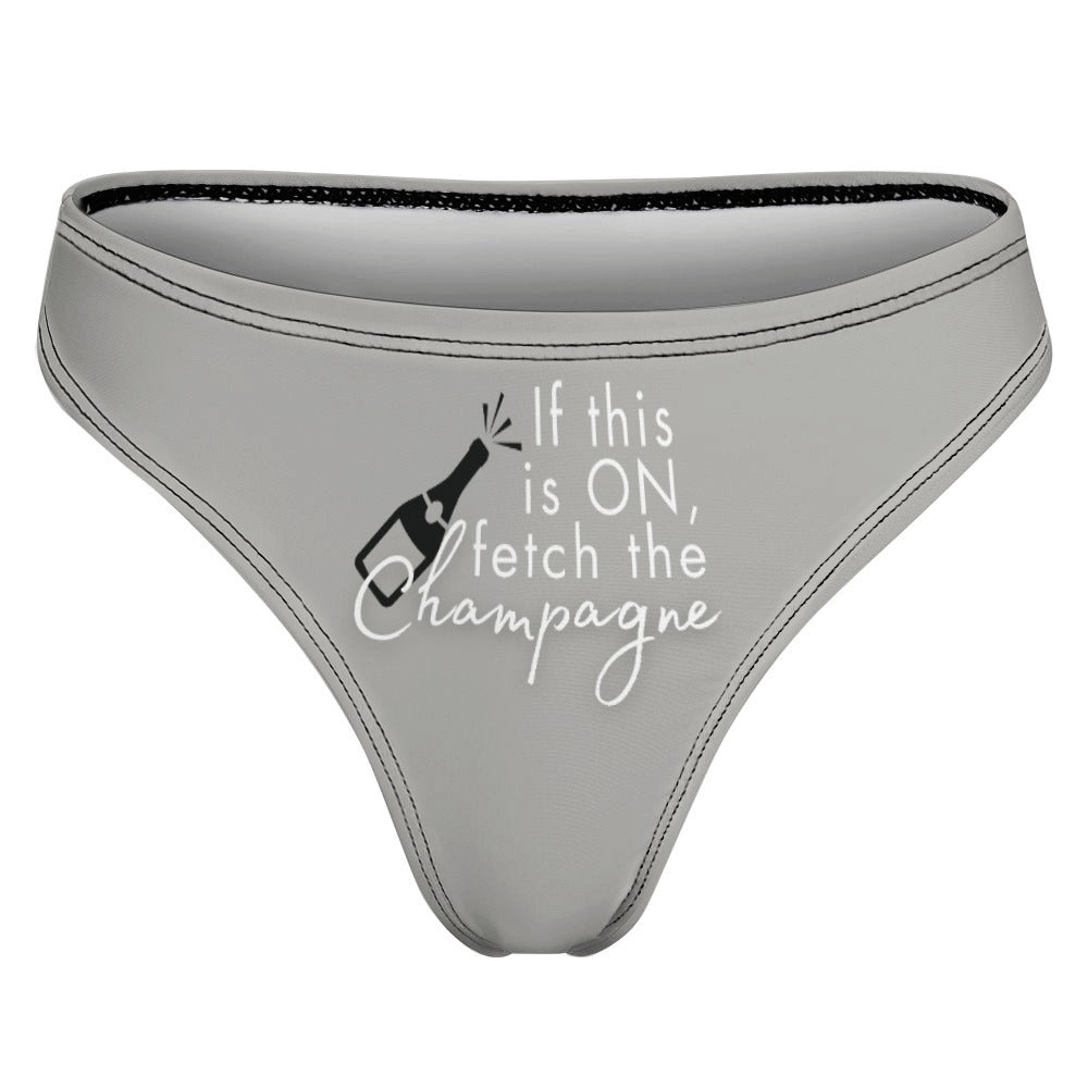 Midnight Mischief Champagne Thong - GetGifts