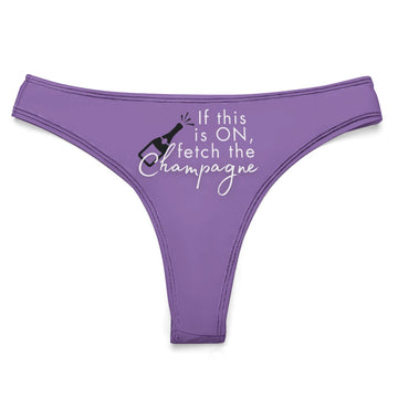 Midnight Mischief Champagne Thong - GetGifts