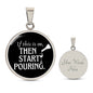 Start Pouring Wine Necklace - GetGifts