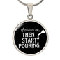 Start Pouring Wine Necklace - GetGifts