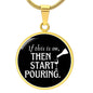 Start Pouring Wine Necklace - GetGifts