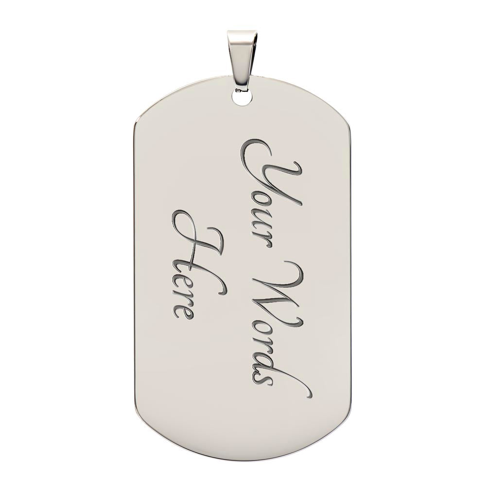 Re-Wine Dog Tag Necklace - GetGifts