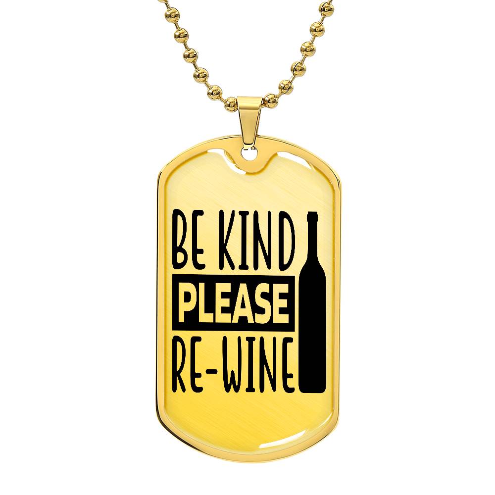 Re-Wine Dog Tag Necklace - GetGifts