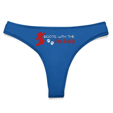 Boots with the Fur Baby Thong - GetGifts
