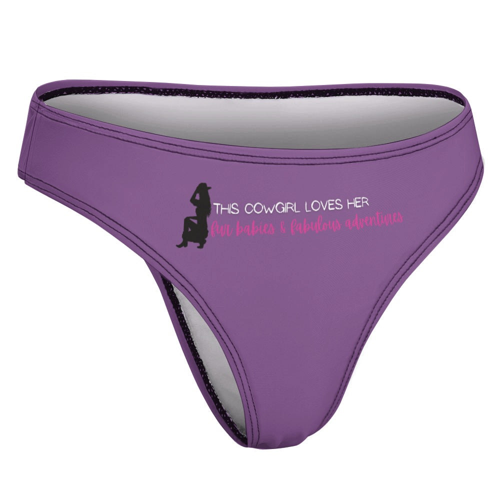 Cowgirl Loves Her Fur Babies Thong - GetGifts