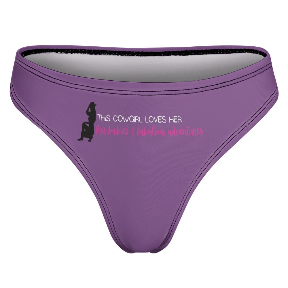 Cowgirl Loves Her Fur Babies Thong - GetGifts