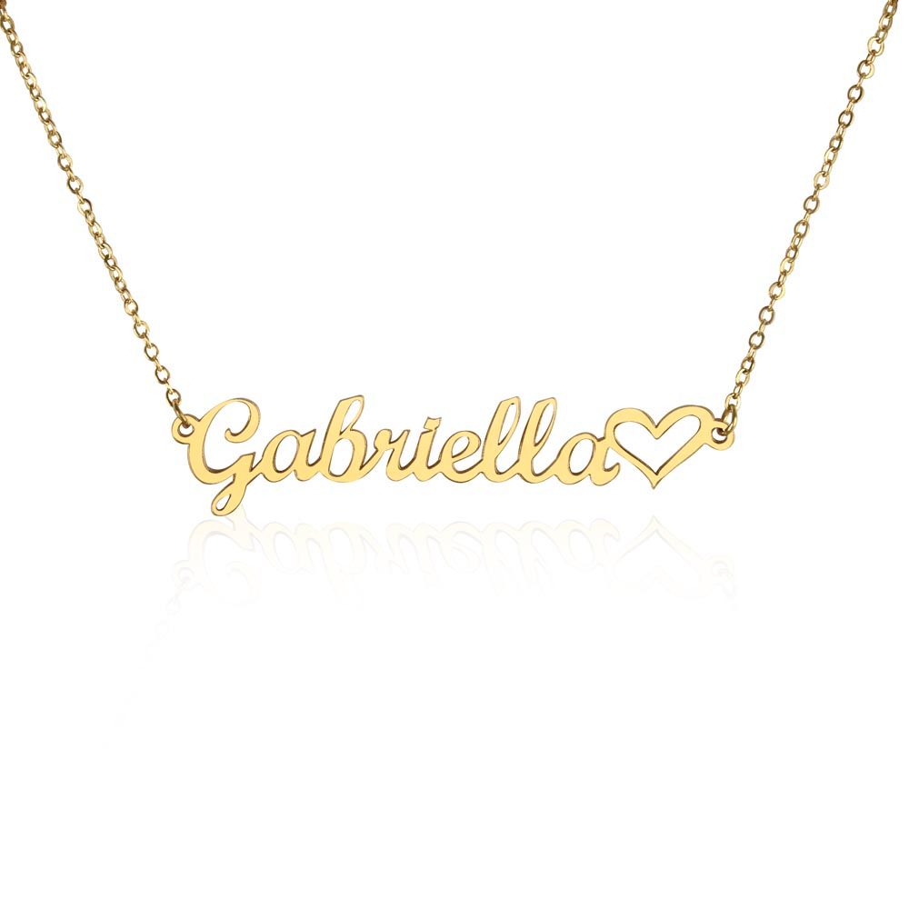 Heart Name Necklace - Jewelry