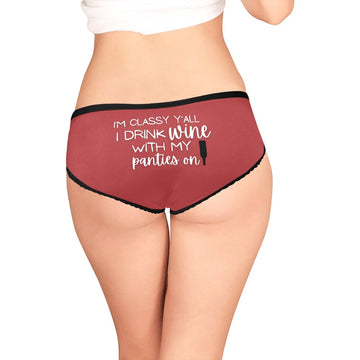I Drink Wine Panties - GetGifts