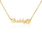 Paw Print Name Necklace - GetGifts