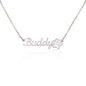 Paw Print Name Necklace - GetGifts