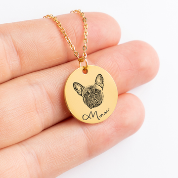 Pet Portrait Necklace - GetGifts
