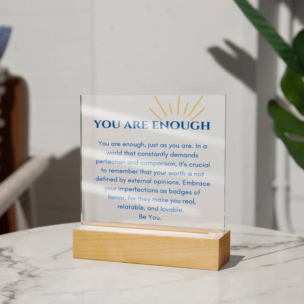 You Are Enough Plaque - GetGifts