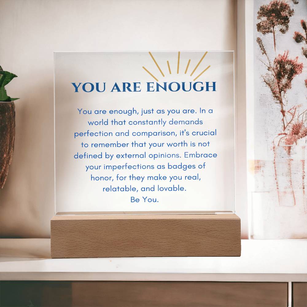 You Are Enough Plaque - GetGifts