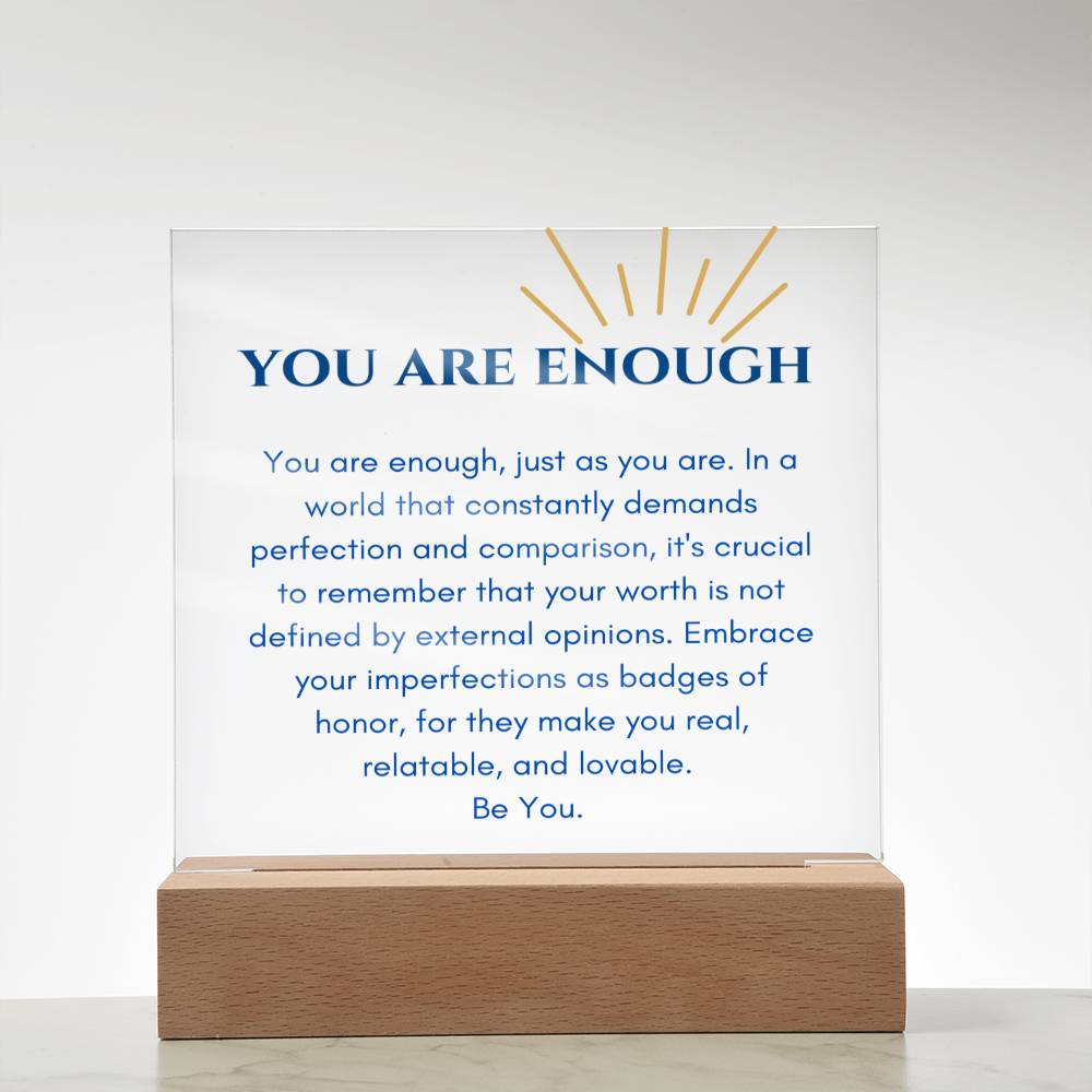 You Are Enough Plaque - GetGifts