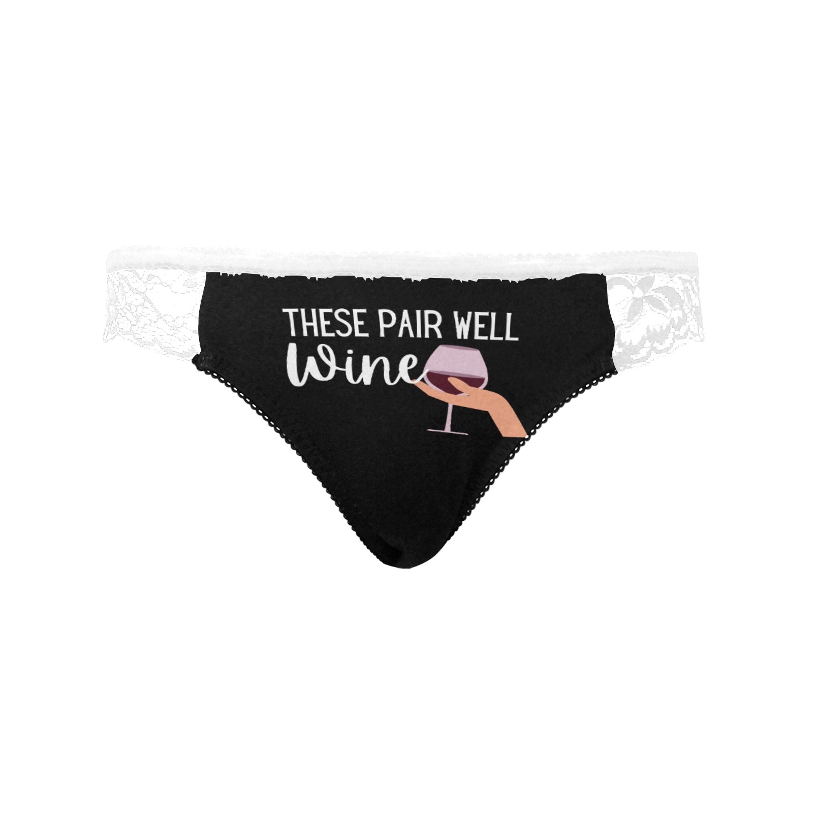 Pairs Well with Wine Lace Undies - GetGifts