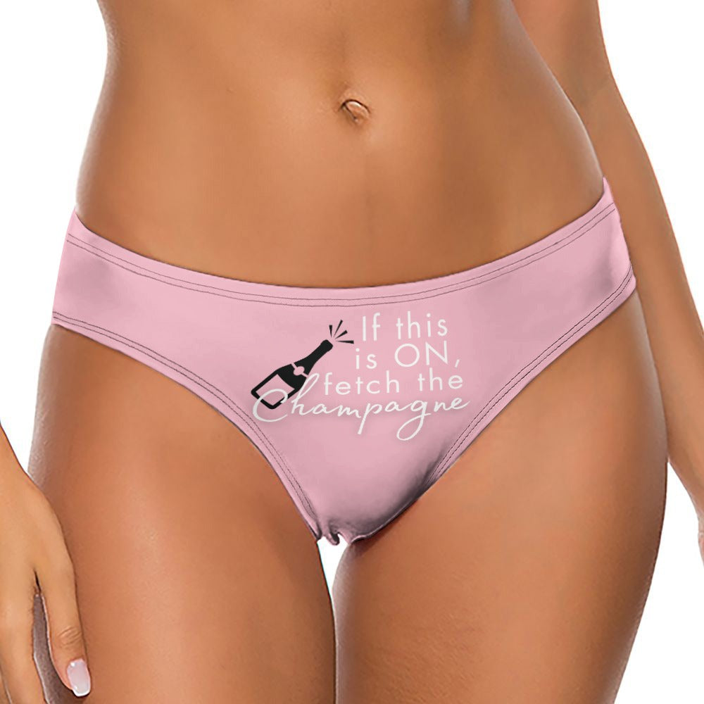 Midnight Mischief Champagne Thong - GetGifts