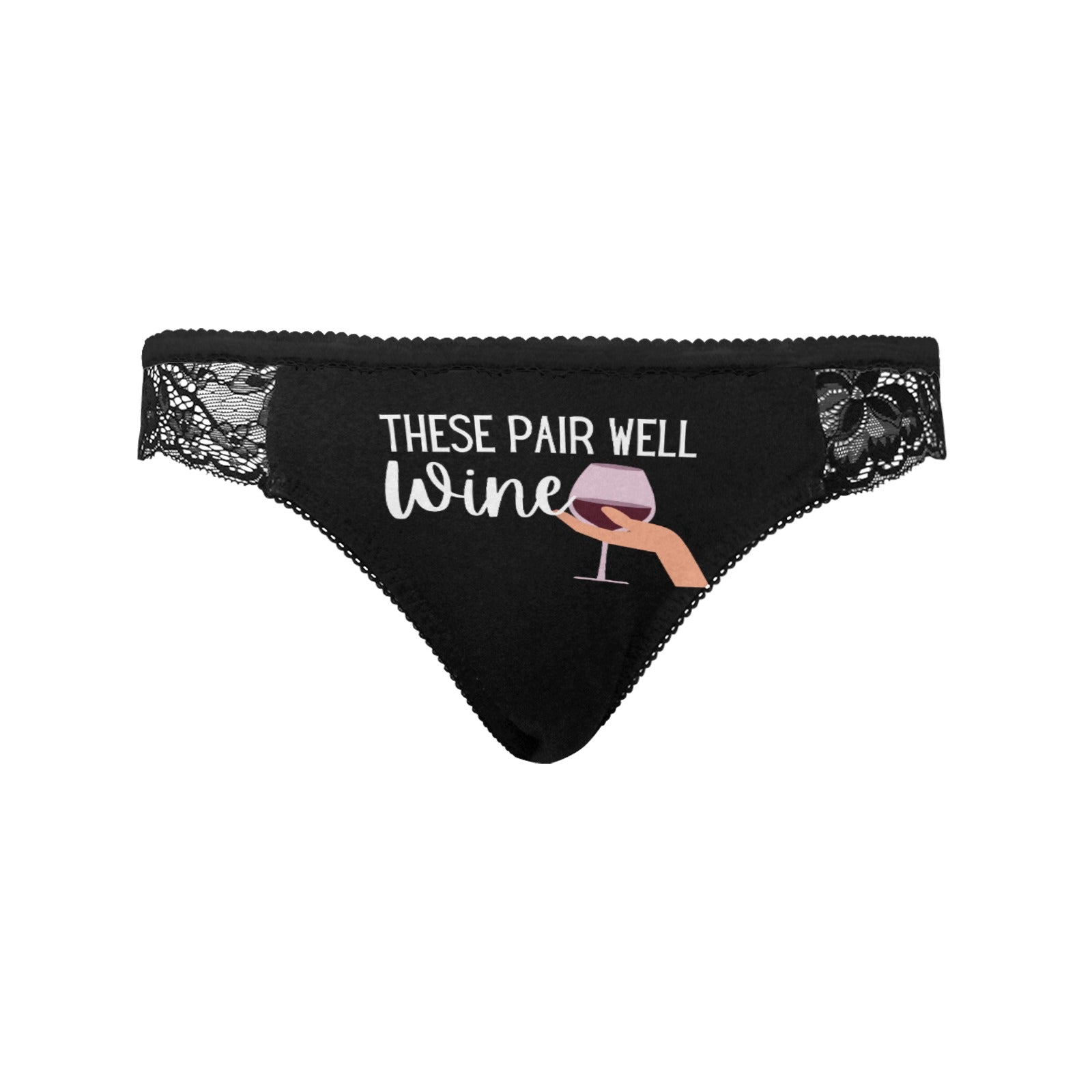 Pairs Well with Wine Lace Undies - GetGifts
