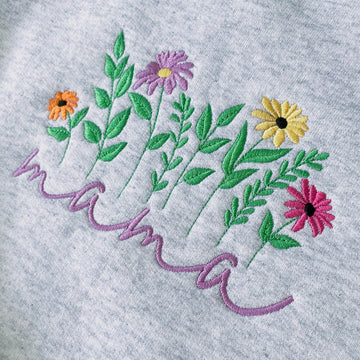 Wildflower Mama Embroidered Sweatshirt
