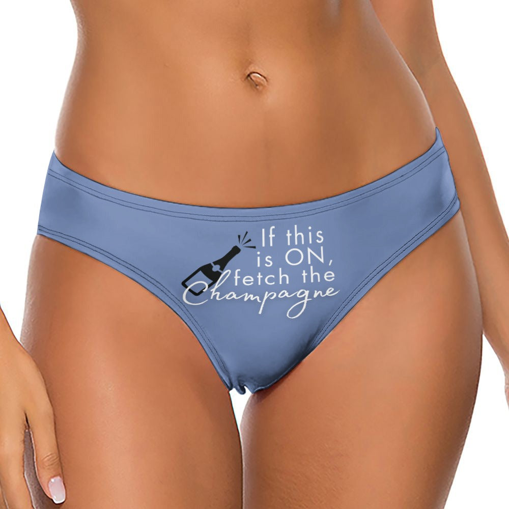 Midnight Mischief Champagne Thong - GetGifts
