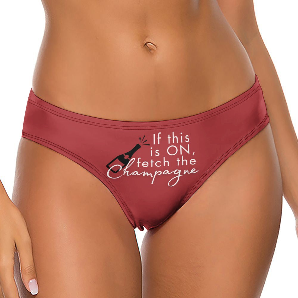 Midnight Mischief Champagne Thong - GetGifts