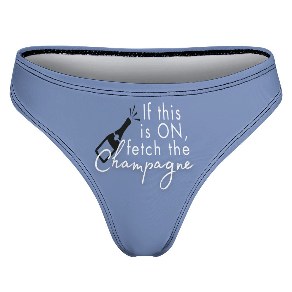 Midnight Mischief Champagne Thong - GetGifts
