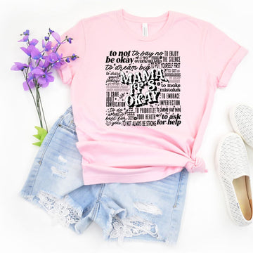 Mama It's Okay Graphic Tee in Two Colors