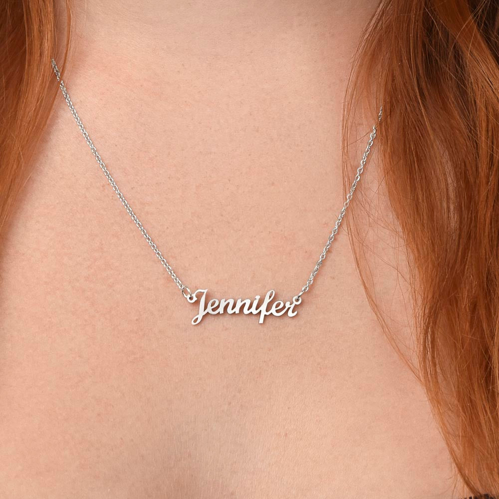 Keep Reaching Name Necklace