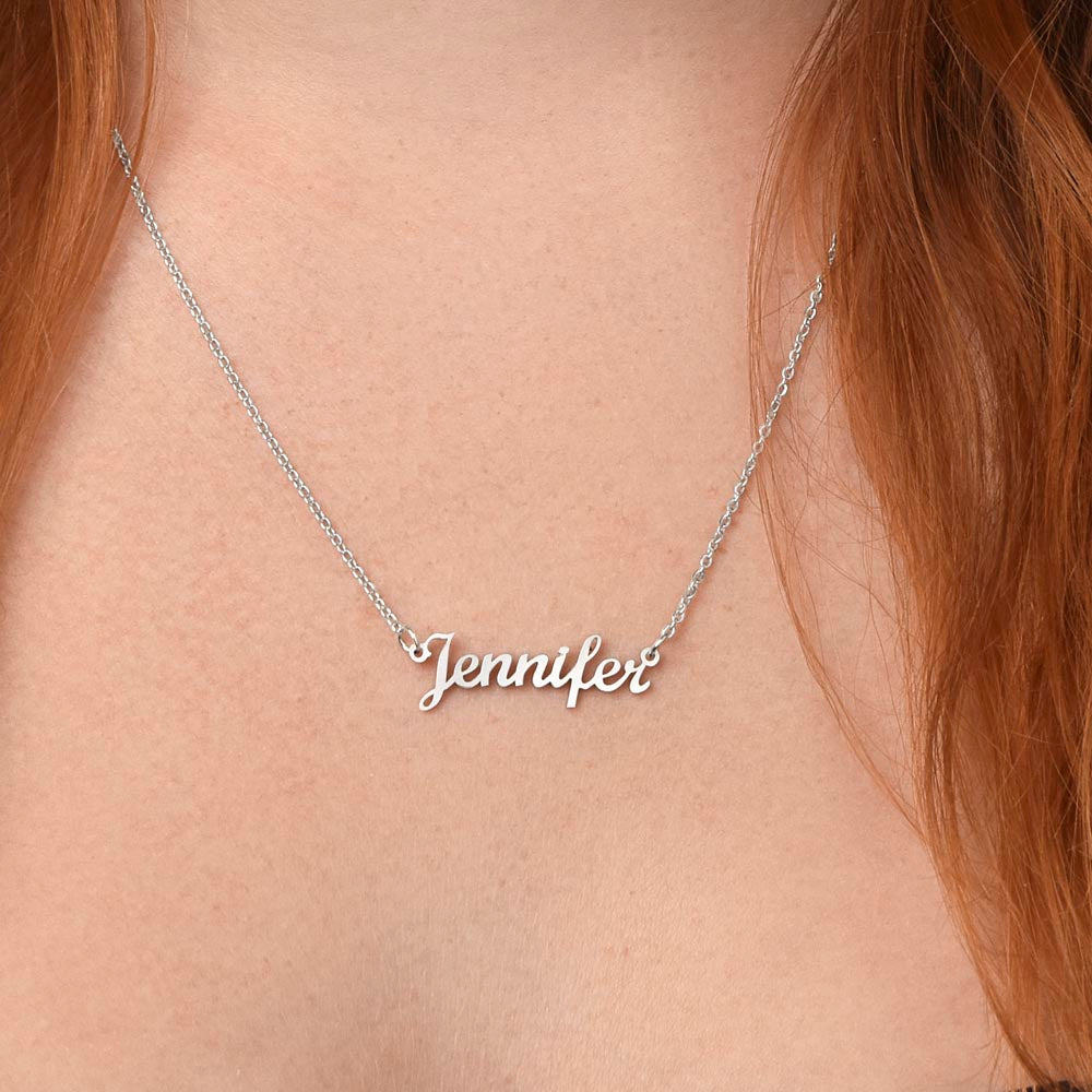 Keep Reaching Name Necklace - GetGifts