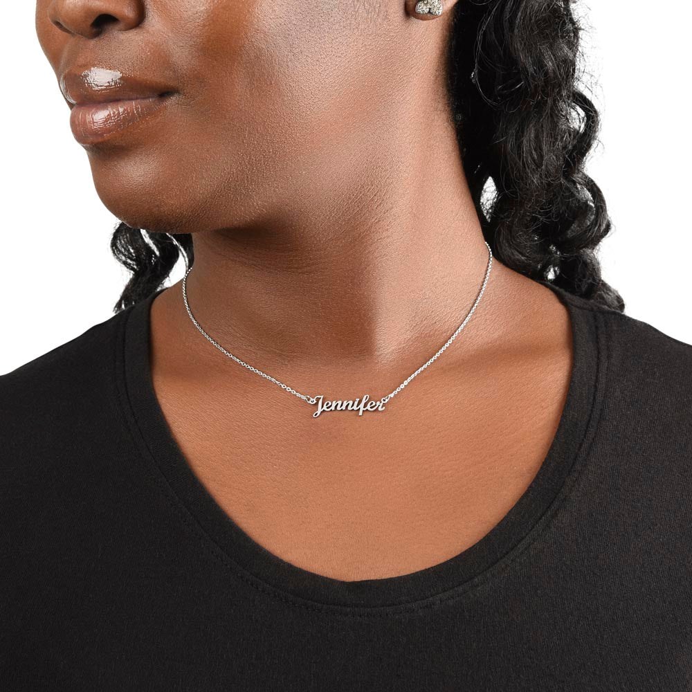 Keep Reaching Name Necklace - GetGifts