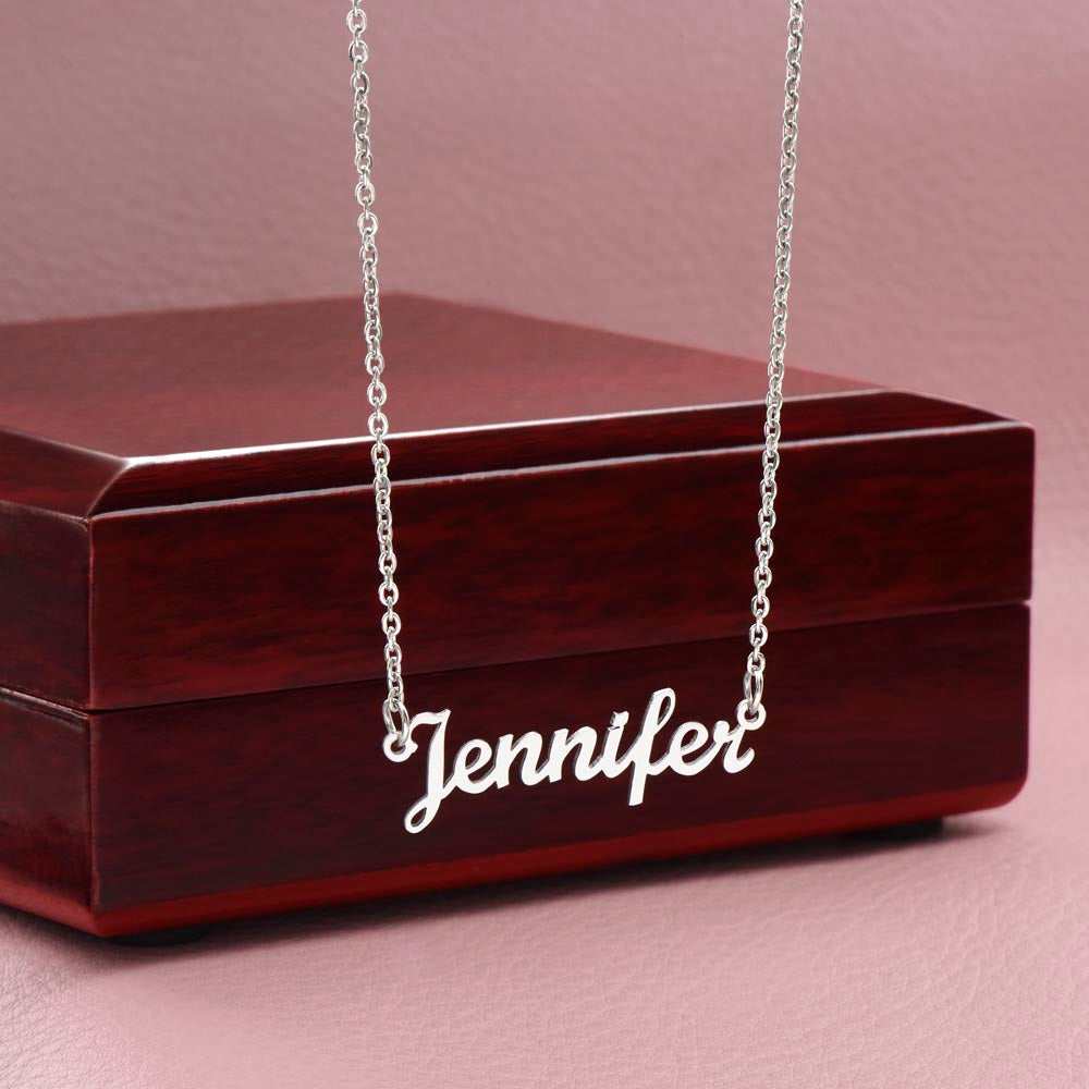 Keep Reaching Name Necklace - GetGifts