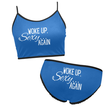 Woke Up Sexy Top & Undies Blue