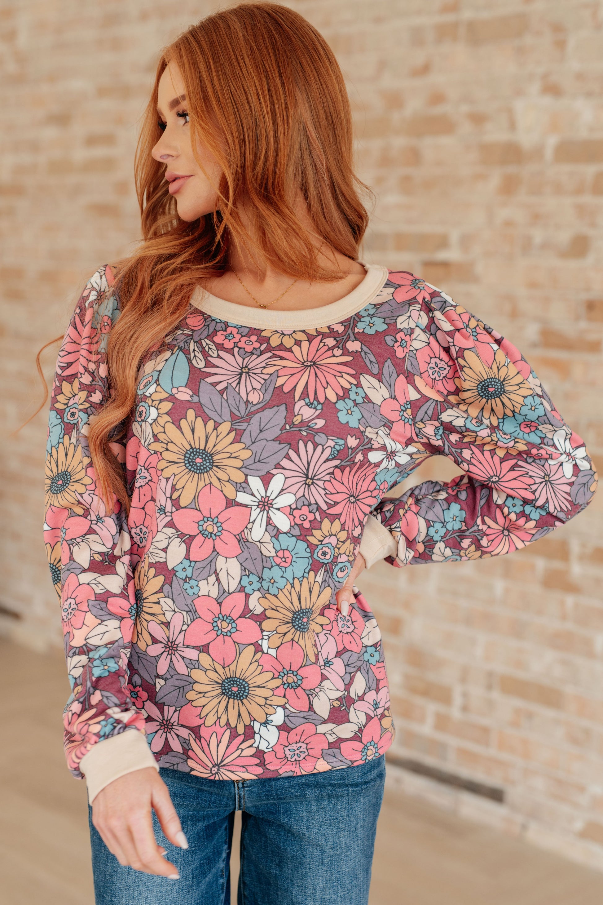 A Florists Dream Long Sleeve Pullover - Tops