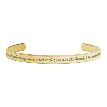 A Little Note for Granddaughter Bangle - Jewelry