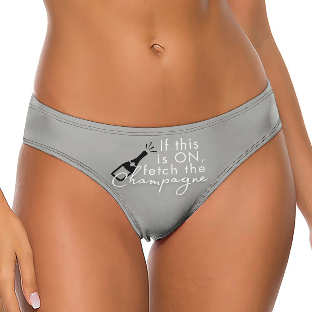 Midnight Mischief Champagne Thong - GetGifts