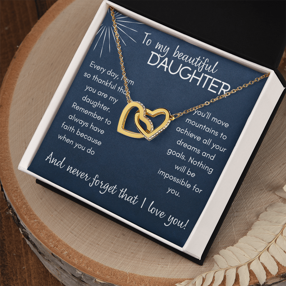 Have Faith  Daughter - Interlocking Hearts