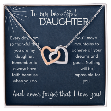 Have Faith  Daughter - Interlocking Hearts