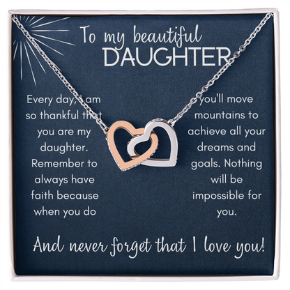 Have Faith  Daughter - Interlocking Hearts