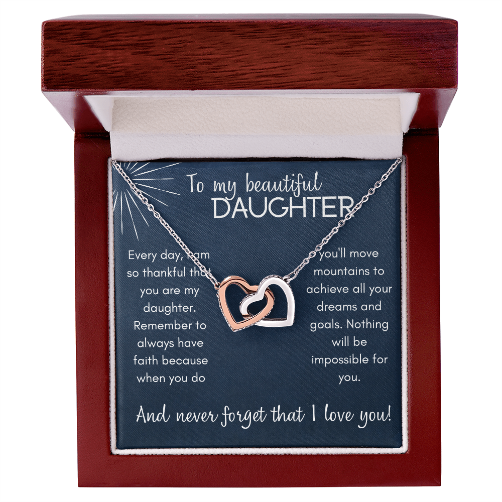 Have Faith  Daughter - Interlocking Hearts