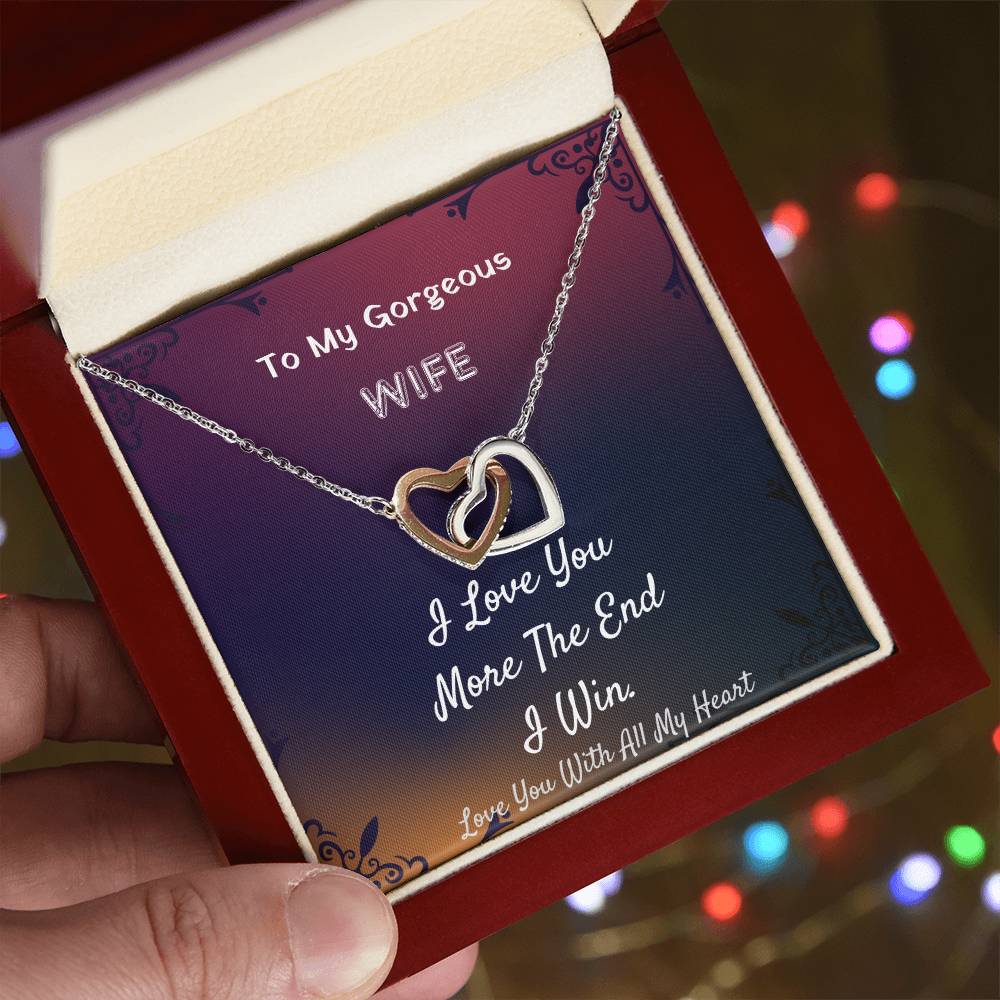 Hearts Necklace from Husband to Wife - Everlasting Love and Unity