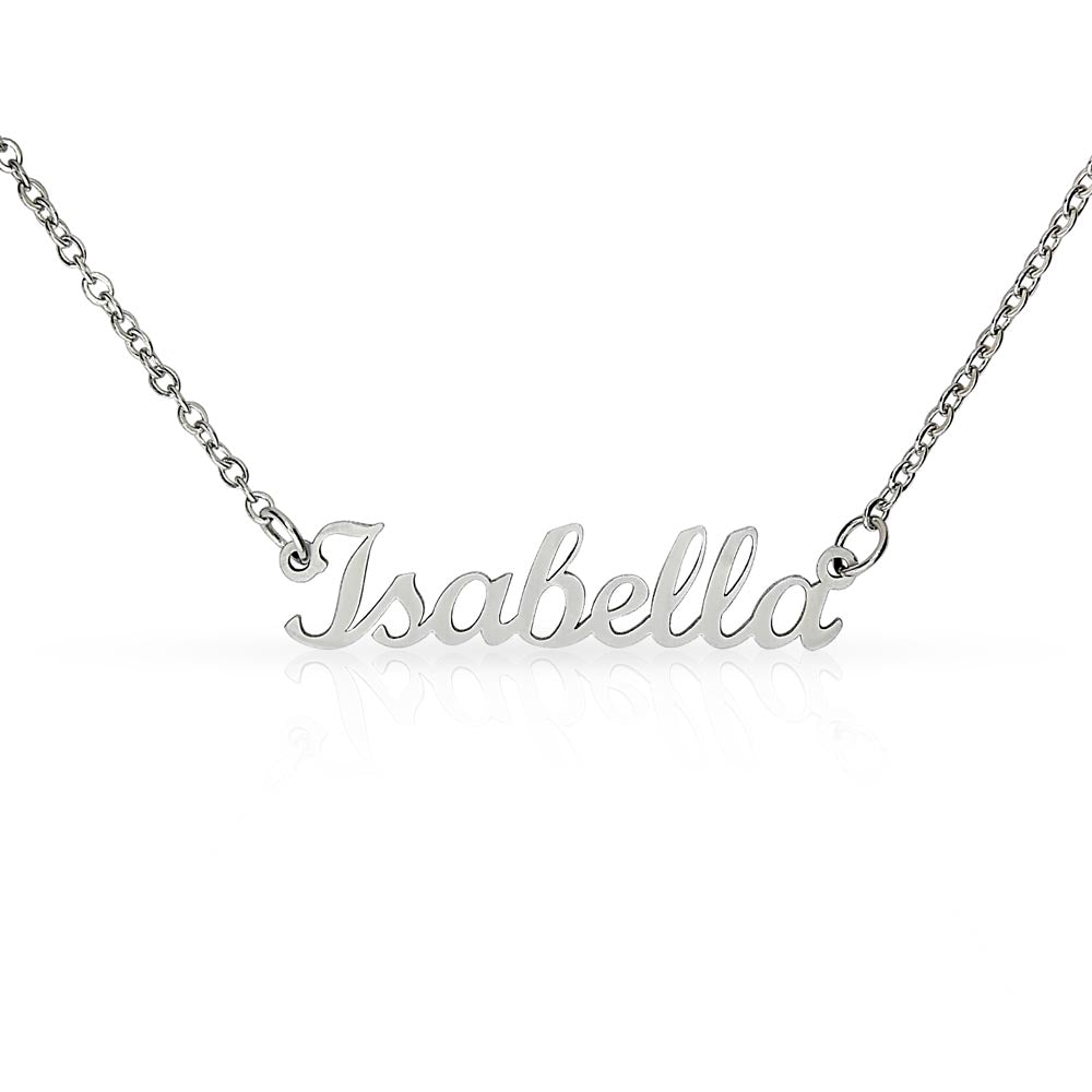 Keep Reaching Name Necklace