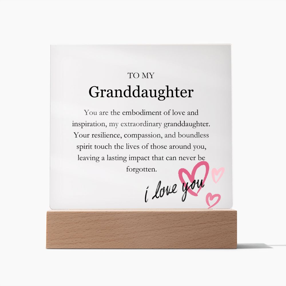 To My Granddaughter - Love & Inspiration