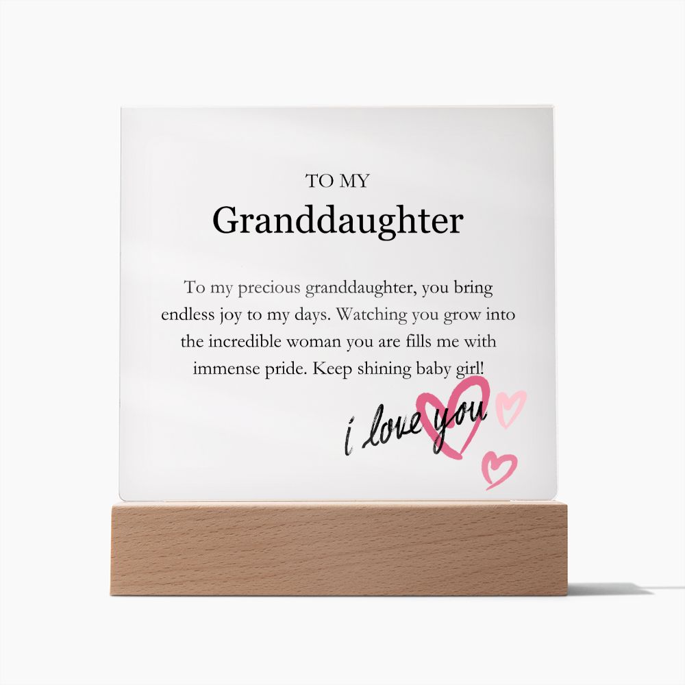 To My Granddaughter - Endless Joy