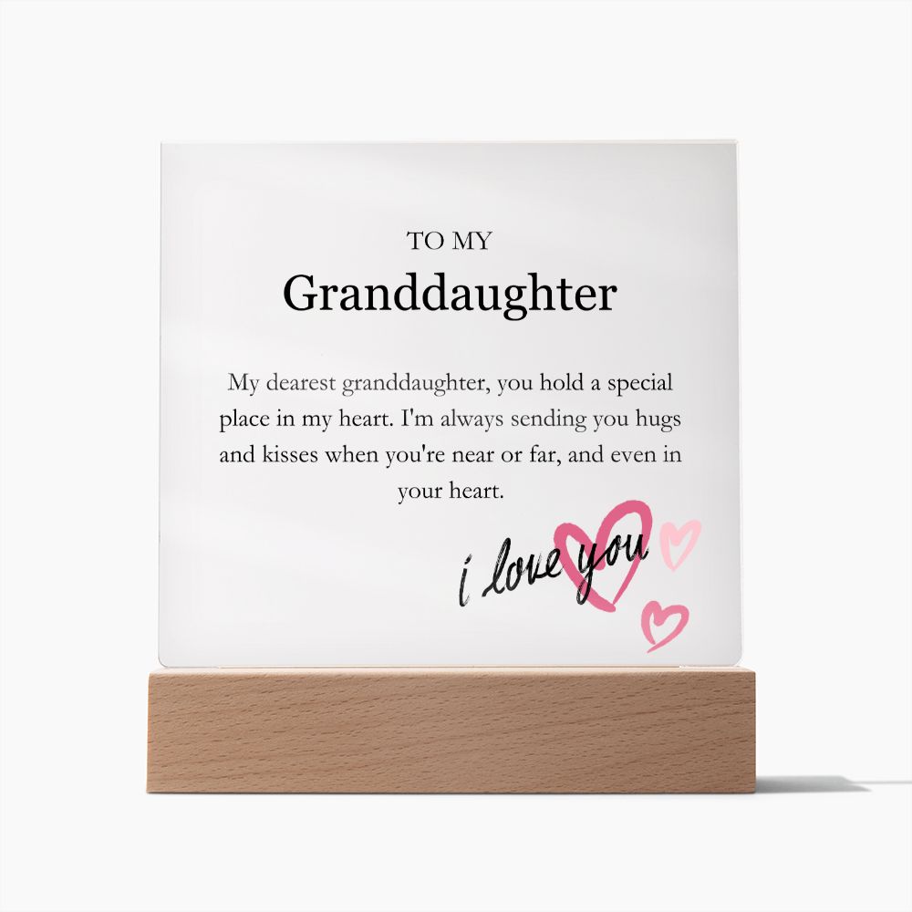 To My Granddaughter - Hugs & Kisses