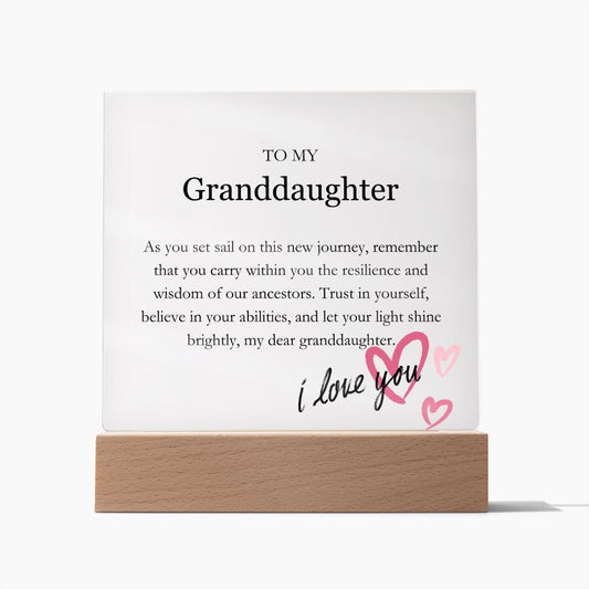 To My Granddaughter - Trust