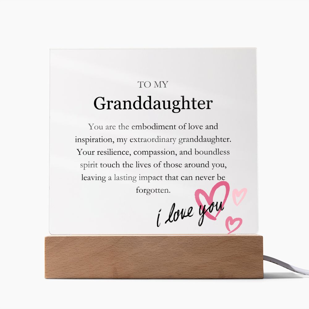 To My Granddaughter - Love & Inspiration