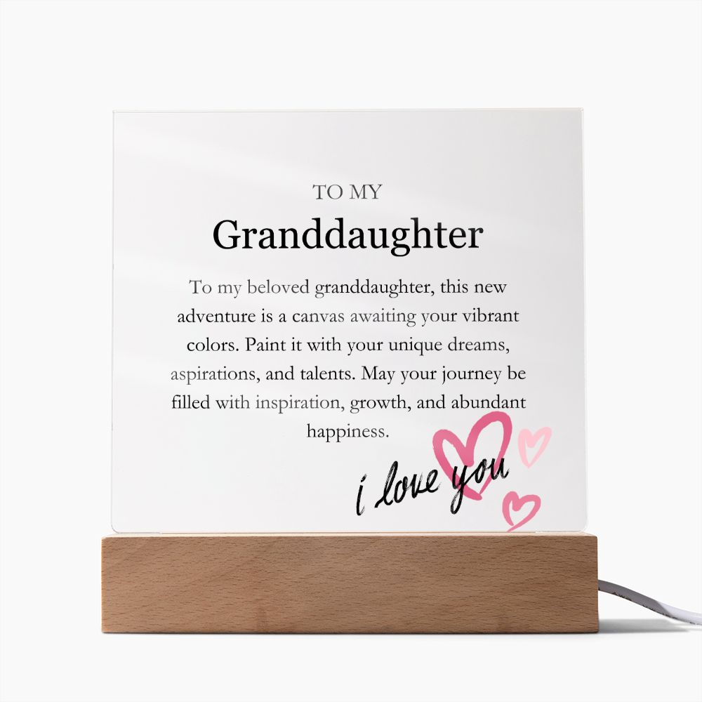 To My Granddaughter - Your Journey