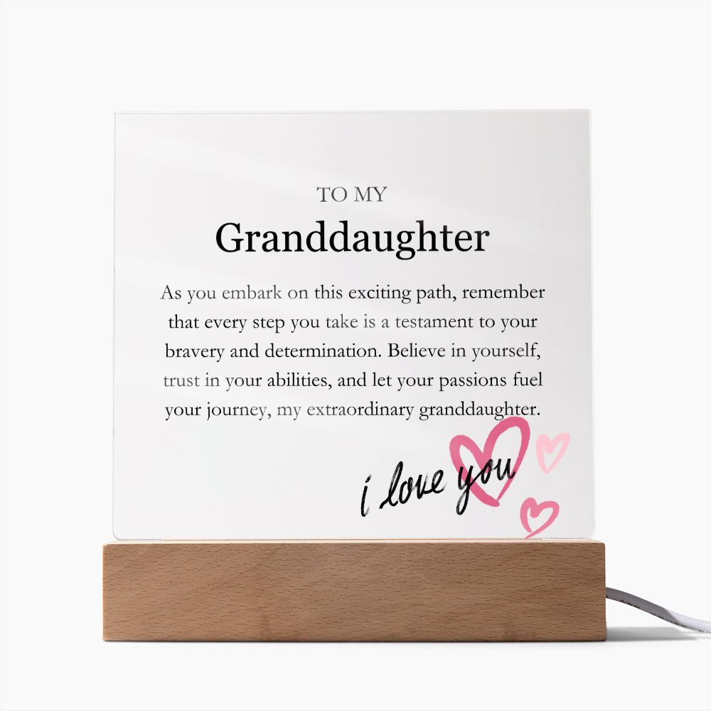 To My Granddaughter - Extraordinary