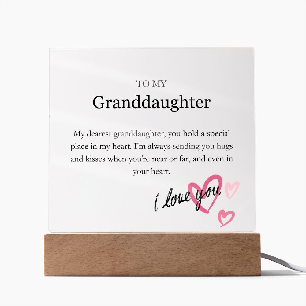 To My Granddaughter - Hugs & Kisses