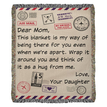Dear Mom Letter Blanket
