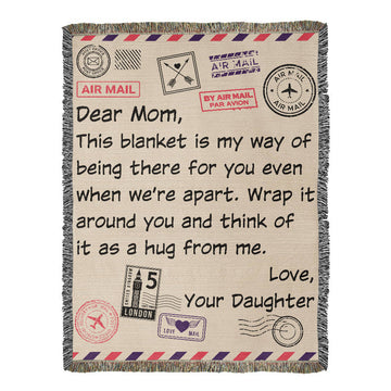Dear Mom Letter Blanket